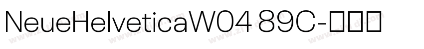 NeueHelveticaW04 89C字体转换